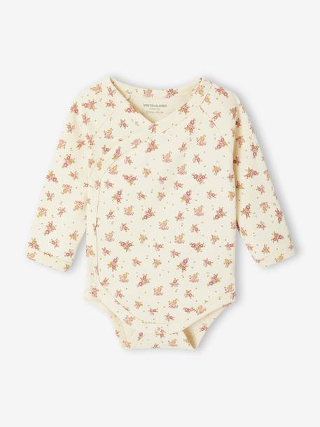 Lot de 5 bodies ouverture naissance rose pâle - vertbaudet enfant 