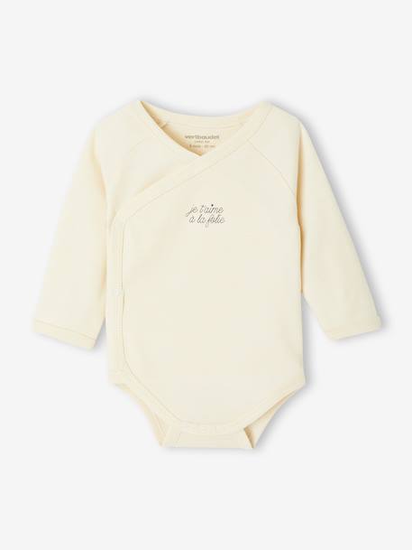 Lot de 5 bodies ouverture naissance rose pâle - vertbaudet enfant 