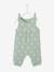 Combinaison bébé naissance en gaze de coton beige+blanc+écru+tilleul imprimé - vertbaudet enfant 