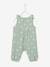 Combinaison bébé naissance en gaze de coton beige+blanc+écru+tilleul imprimé - vertbaudet enfant 