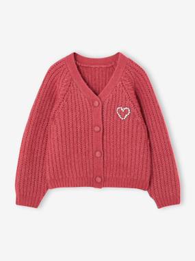 Gilet boutonné fille - vertbaudet enfant