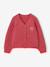 Gilet boutonné fille écru+vieux rose - vertbaudet enfant 