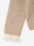 Pull col montant fille camel+old rose - vertbaudet enfant 