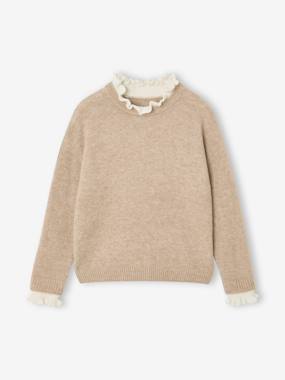 Pull col montant fille - vertbaudet enfant Fille-Pull col montant fille