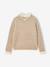 Pull col montant fille camel+old rose - vertbaudet enfant 