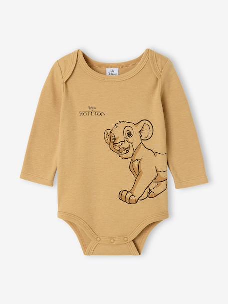 Lot de 2 bodies bébé garçon Le Roi Lion curry - vertbaudet enfant 