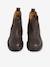 Leather elasticated boots for boys dark brown - vertbaudet enfant 