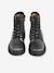 Lace-up zip boots for girls silver - vertbaudet enfant 