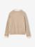 Pull col montant fille camel+old rose - vertbaudet enfant 