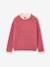 Pull col montant fille camel+old rose - vertbaudet enfant 
