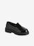 Synthetic loafers for girls black - vertbaudet enfant 