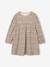 Robe manches longues fille écru+marine - vertbaudet enfant 
