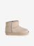 Boots enfant fille textile zippées taupe - vertbaudet enfant 