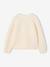 Buttoned cardigan for girls ecru+old rose - vertbaudet enfant 