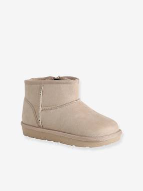 Boots enfant fille textile zippées - vertbaudet enfant