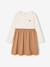 2-in-1 long-sleeved dress for girls camel - vertbaudet enfant 