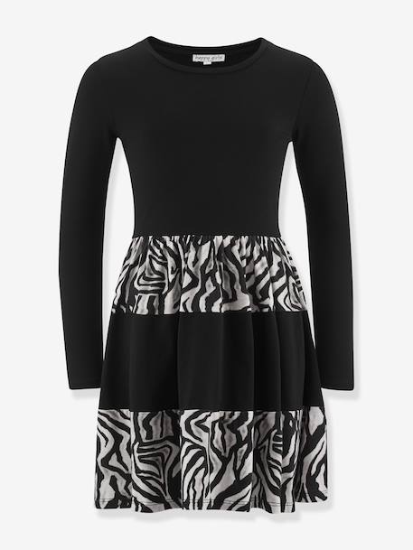 Robe avec imprimé zèbre fille Happy Girls noir - vertbaudet enfant 