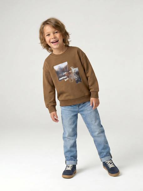 Crewneck sweatshirt for boys hazel - vertbaudet enfant 