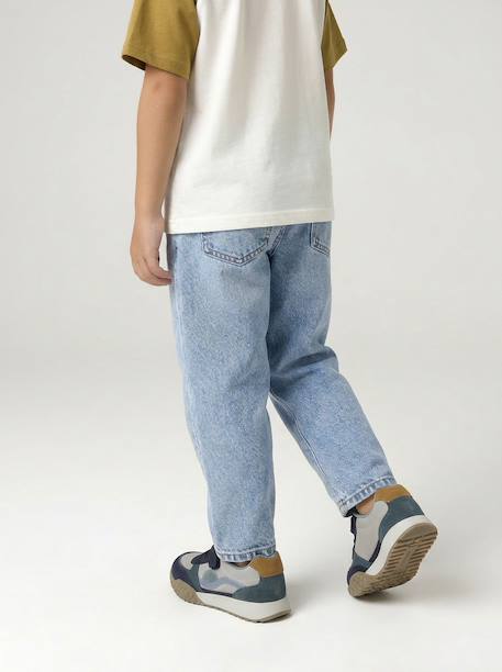 Jean droit garçon double stone - vertbaudet enfant 