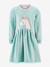 Happy Girls unicorn sweatshirt dress for girls navy blue+sage green - vertbaudet enfant 