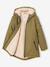 Long hooded raincoat for girls khaki - vertbaudet enfant 