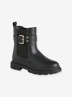 Shoes-Zip-up synthetic boots for girls