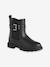 Zip-up synthetic boots for girls black - vertbaudet enfant 