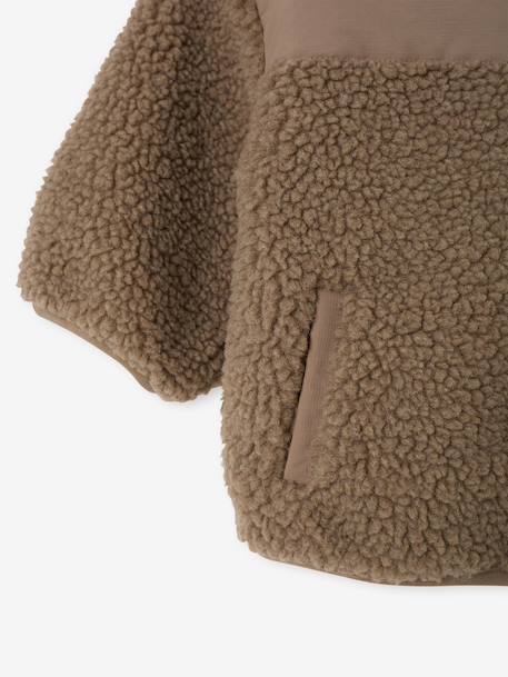 Zip-up jacket for baby boys taupe - vertbaudet enfant 