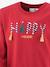 Happy Girls Happy Christmas sweatshirt for girls red - vertbaudet enfant 