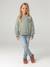 Sweatshirt for girls grey green - vertbaudet enfant 