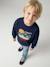 Crewneck sweatshirt for boys navy blue+tomato red - vertbaudet enfant 