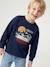 Crewneck sweatshirt for boys navy blue+tomato red - vertbaudet enfant 