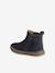 Baby first steps leather boots navy blue - vertbaudet enfant 