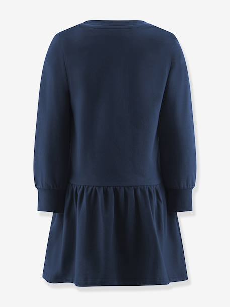 Happy Girls rainbow sweatshirt dress for girls navy blue+sweet pink - vertbaudet enfant 