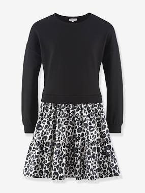 -Robe avec jupe léopard fille Happy Girls