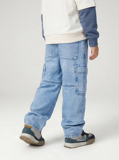 Trouser with multiple pockets for boys double stone - vertbaudet enfant 