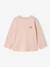 T-shirt manches longues bébé fille bleu grisé+rose pâle - vertbaudet enfant 