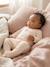 Pack of 3 baby sleepsuits with back opening ecru+sage green - vertbaudet enfant 
