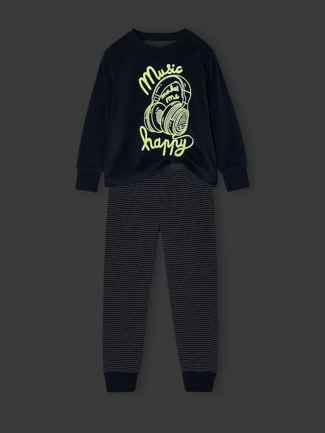 Pyjama long garçon bleu - vertbaudet enfant 