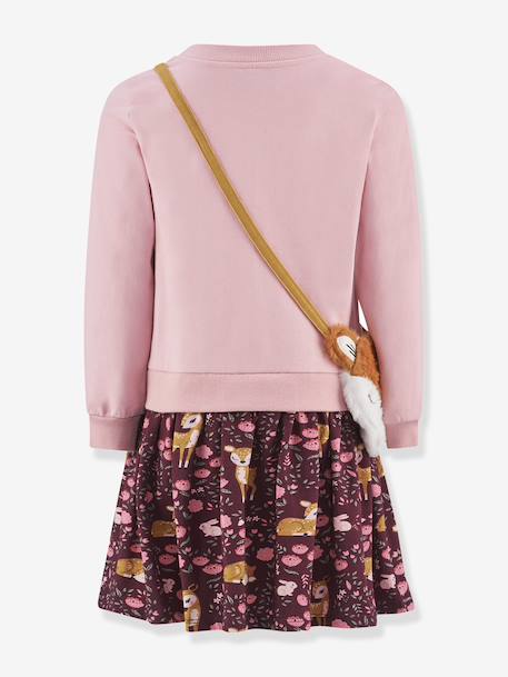 Robe avec sac biche fille Happy Girls rose nude - vertbaudet enfant 