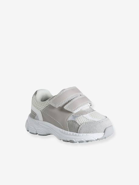 Chaussures premiers pas bébé à scratch gris - vertbaudet enfant 