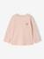 Long-sleeved T-shirt for baby girls grey blue+pale pink - vertbaudet enfant 