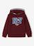Ensemble sport garçon à capuche bordeaux+ocre+vert sauge - vertbaudet enfant 