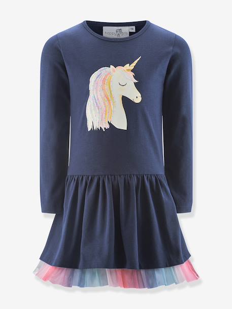 Robe licorne fille Happy Girls marine - vertbaudet enfant 