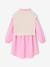 2-in-1-Effect Shirt Dress ecru+marl grey+navy blue - vertbaudet enfant 
