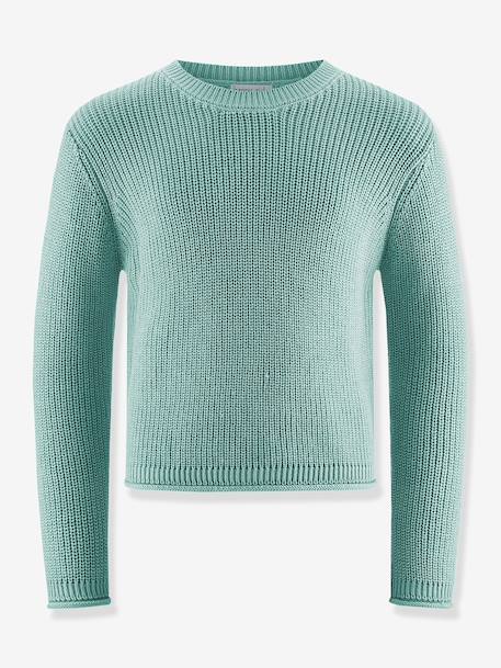 Happy Girls jumper for girls black+sage green - vertbaudet enfant 