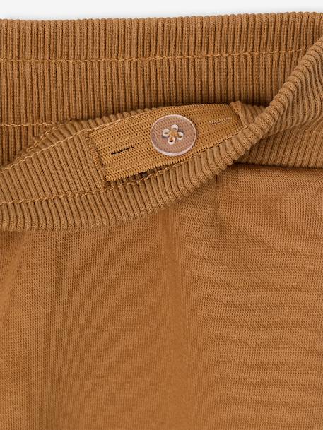 Ensemble sport garçon à capuche bordeaux+ocre+vert sauge - vertbaudet enfant 