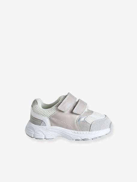 Baby first steps shoes with touch-fastening straps grey - vertbaudet enfant 