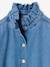 Chemise fille col montant bleu moyen - vertbaudet enfant 