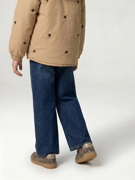 Jean fille large bleu+bleu moyen+denim black+denim bleached+denim brut+denim gris+stone - vertbaudet enfant 